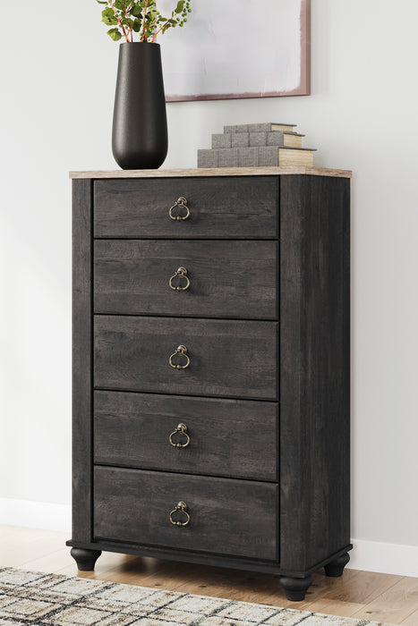 Nanforth Two-tone Chest of Drawers