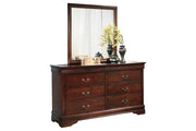 Alisdair Reddish Brown Dresser and Mirror -  Ashley - Lara Furniture