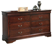 Alisdair Brown Queen Sleigh Bed, Dresser, Chest and Nightstand from Ashley - Lara Furniture