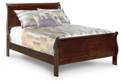 Alisdair Reddish Brown Full Sleigh Bed and Nightstand from Ashley - Lara Furniture
