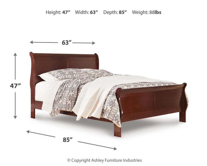 Alisdair Brown Queen Sleigh Bed, Dresser, Chest and Nightstand from Ashley - Lara Furniture