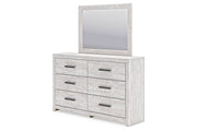 Cayboni Whitewash Dresser and Mirror -  Ashley - Lara Furniture