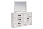 Cayboni Whitewash Dresser and Mirror -  Ashley - Lara Furniture