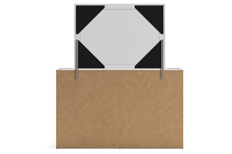 Cayboni Whitewash Dresser and Mirror -  Ashley - Lara Furniture