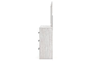 Cayboni Whitewash Dresser and Mirror -  Ashley - Lara Furniture