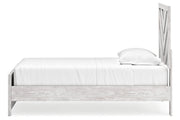 Cayboni Whitewash Twin Panel Bed -  Ashley - Lara Furniture