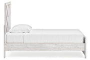 Cayboni Whitewash Twin Panel Bed -  Ashley - Lara Furniture