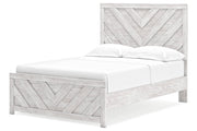 Cayboni Whitewash Full Panel Bed -  Ashley - Lara Furniture