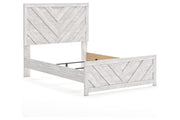 Cayboni Whitewash Full Panel Bed -  Ashley - Lara Furniture