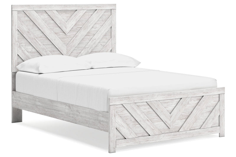 Cayboni Whitewash Full Panel Bed -  Ashley - Lara Furniture