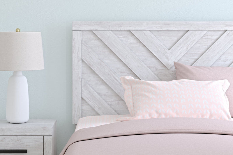 Cayboni Whitewash Full Panel Bed -  Ashley - Lara Furniture
