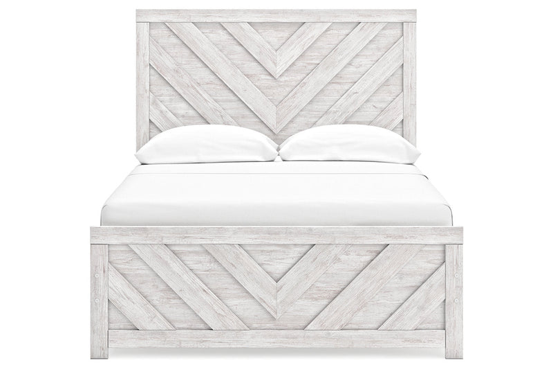Cayboni Whitewash Full Panel Bed -  Ashley - Lara Furniture