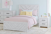 Cayboni Whitewash Full Panel Bed -  Ashley - Lara Furniture