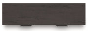 Prendonea Dark Charcoal Queen Panel Bed, Dresser and Nightstand from Ashley - Lara Furniture