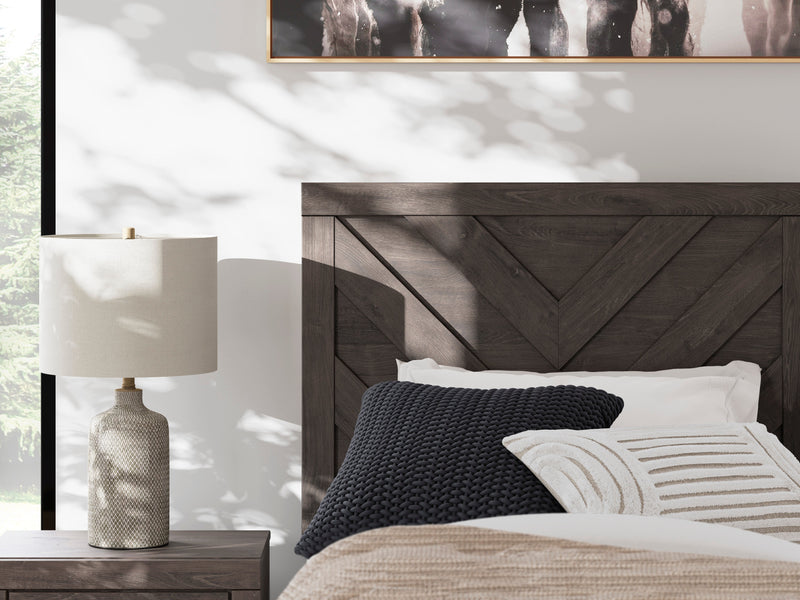 Prendonea Charcoal Twin Panel Bed from Ashley - Lara Furniture