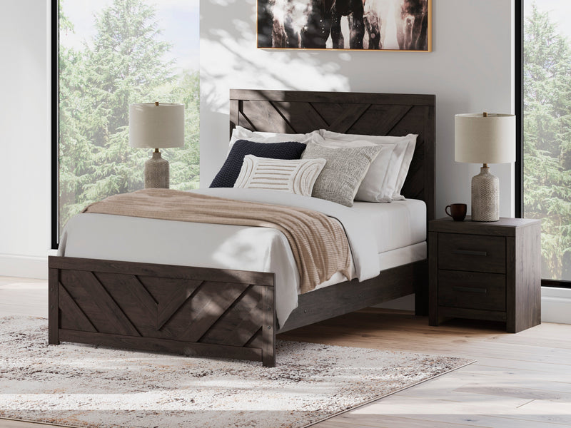 Prendonea Charcoal Full Panel Bed from Ashley - Lara Furniture