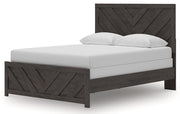 Prendonea Dark Charcoal Queen Panel Bed, Dresser and Nightstand from Ashley - Lara Furniture