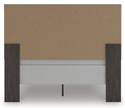 Prendonea Dark Charcoal Queen Panel Bed, Dresser and Nightstand from Ashley - Lara Furniture