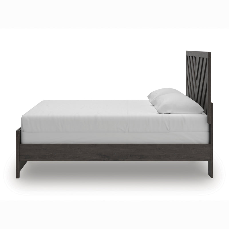 Prendonea Charcoal King Panel Bed from Ashley - Lara Furniture