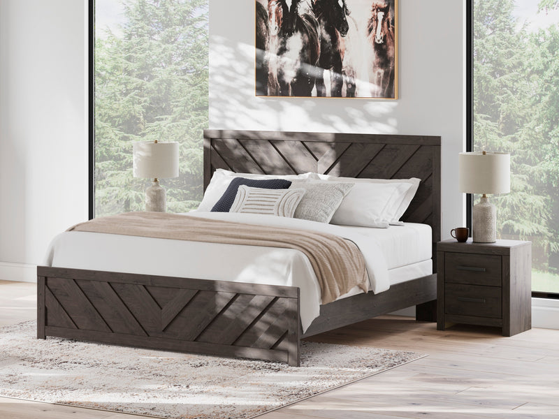 Prendonea Charcoal Panel Bedroom Set from Ashley - Lara Furniture