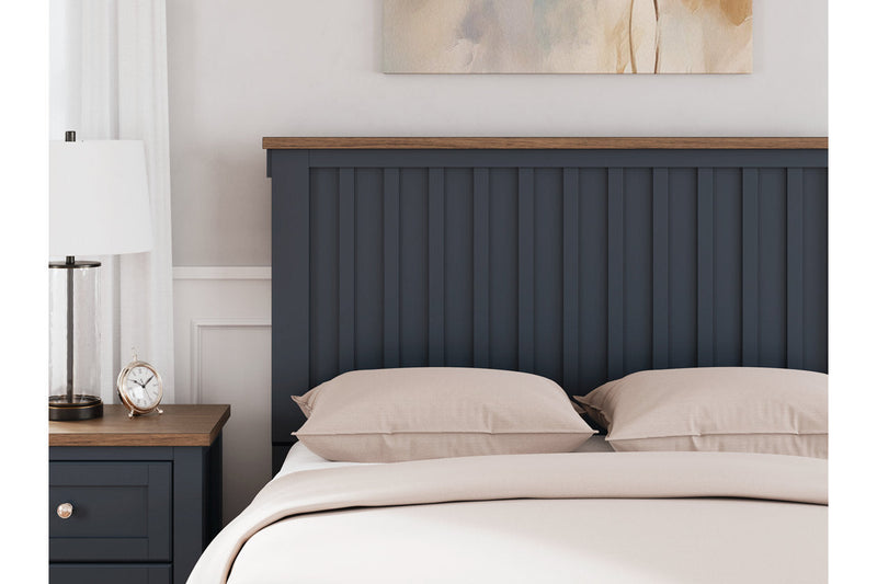 Landocken Brown/Blue Full Panel Bed -  Ashley - Lara Furniture