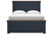 Landocken Brown/Blue Full Panel Bed -  Ashley - Lara Furniture