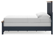 Landocken Brown/Blue Full Panel Bed -  Ashley - Lara Furniture