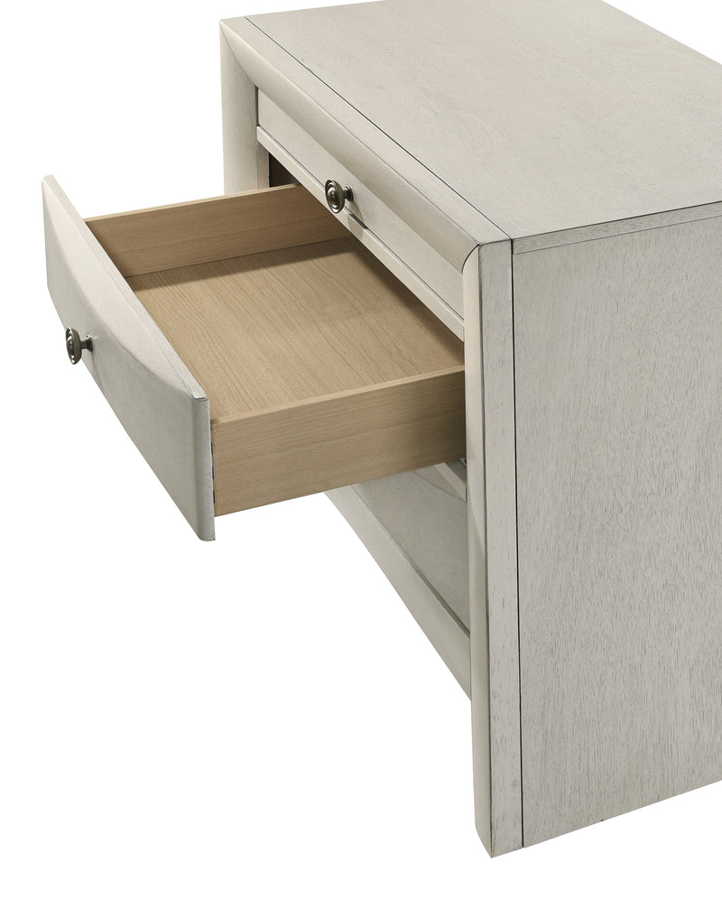 Emily White Nightstand from Crown Mark - Lara Furniture