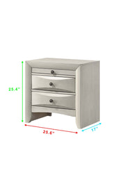 Emily White Nightstand from Crown Mark - Lara Furniture