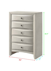 Emily White Chest from Crown Mark - Lara Furniture