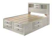 Emily White Storage Platform Bedroom Set from Crown Mark - Lara Furniture