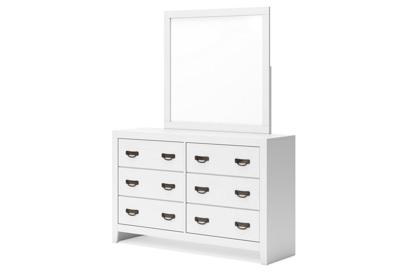 Binterglen White Dresser and Mirror -  Ashley - Lara Furniture