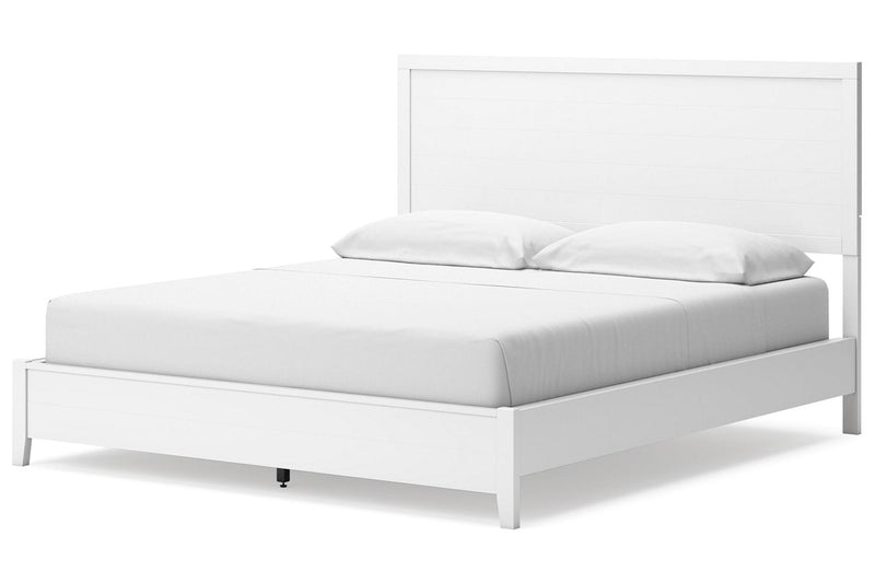 Binterglen White California King Panel Bed -  Ashley - Lara Furniture