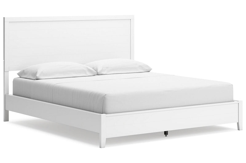 Binterglen White California King Panel Bed -  Ashley - Lara Furniture