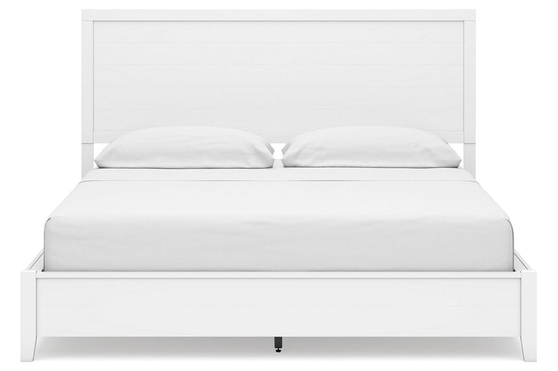 Binterglen White California King Panel Bed -  Ashley - Lara Furniture