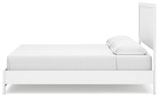 Binterglen White California King Panel Bed with Mirrored Dresser from Ashley - Lara Furniture