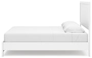 Binterglen White King Panel Bed with Mirrored Dresser from Ashley - Lara Furniture