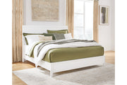 Binterglen White California King Panel Bed -  Ashley - Lara Furniture
