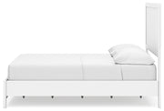 Binterglen White Full Panel Bed with Mirrored Dresser from Ashley - Lara Furniture