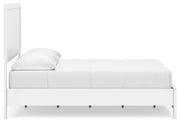 Binterglen White Full Panel Bed with Mirrored Dresser from Ashley - Lara Furniture