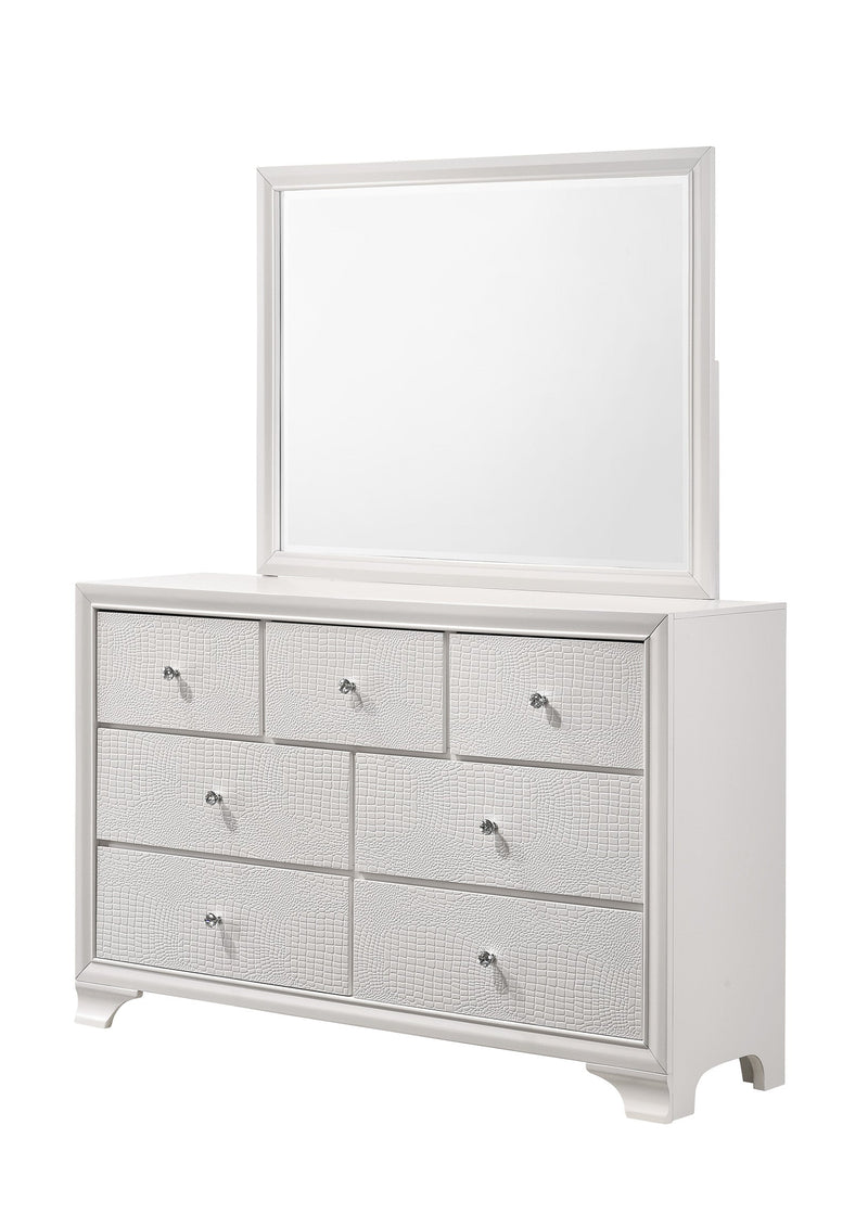 Lyssa Oat and Frost LED Upholstered Panel Youth Bedroom Set from Crown Mark - Lara Furniture