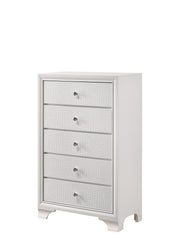 Lyssa Oat and Frost LED Upholstered Panel Youth Bedroom Set from Crown Mark - Lara Furniture