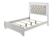 Lyssa Oat and Frost LED Upholstered Panel Youth Bedroom Set from Crown Mark - Lara Furniture