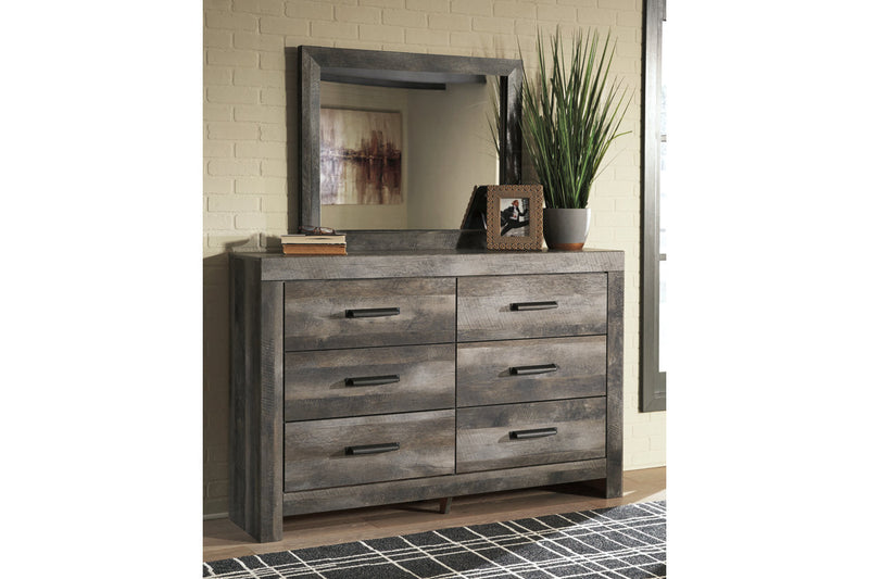 Wynnlow Gray Dresser and Mirror -  Ashley - Lara Furniture