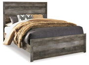 Wynnlow Gray Queen Panel Bed and Nightstand from Ashley - Lara Furniture
