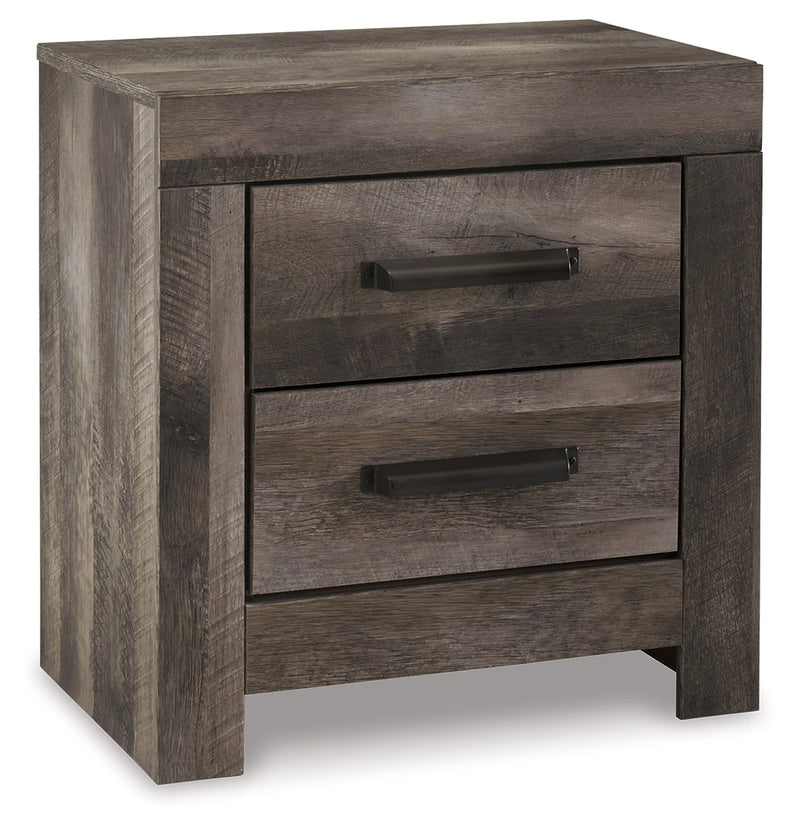 Wynnlow Gray Queen Panel Bed and Nightstand from Ashley - Lara Furniture
