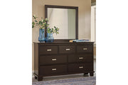 Covetown Dark Brown Dresser and Mirror -  Ashley - Lara Furniture