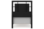 Covetown Dark Brown Twin Panel Bed -  Ashley - Lara Furniture