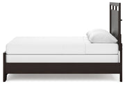 Covetown Dark Brown Queen Panel Bed, Dresser, Mirror, Chest and Nightstand from Ashley - Lara Furniture