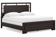 Covetown Dark Brown California King Panel Bed -  Ashley - Lara Furniture